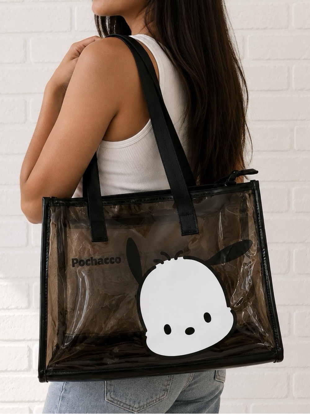 SANRIO Pochacco Tote with Matching Pouch - Picture 2 of 7